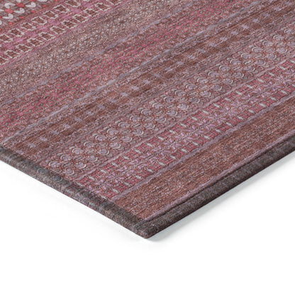Addison Rugs Chantille ACN527 Red 9' x 12 Indoor Outdoor Area Rug, Stain Resistant, Machine Washable, Non Shedding, Bedroom, Living Room, Dining Room, Kitchen Rug
