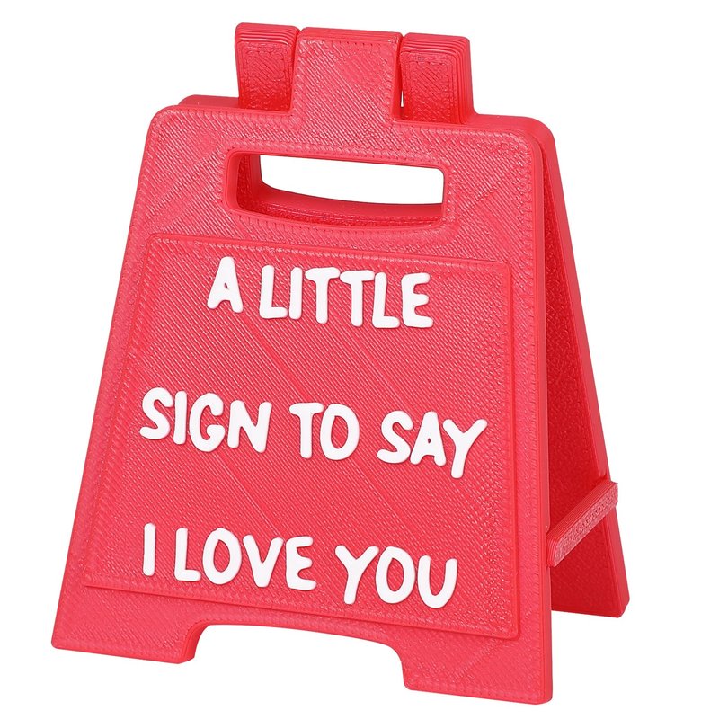 Valentines Gifts for Boyfriend, Girlfriend - Mini I Love You Sign with Envelope and Valentines Card - Fun Wedding Gifts for Him Her Wife Husband Birthday Anniversary Cute Desk Decor