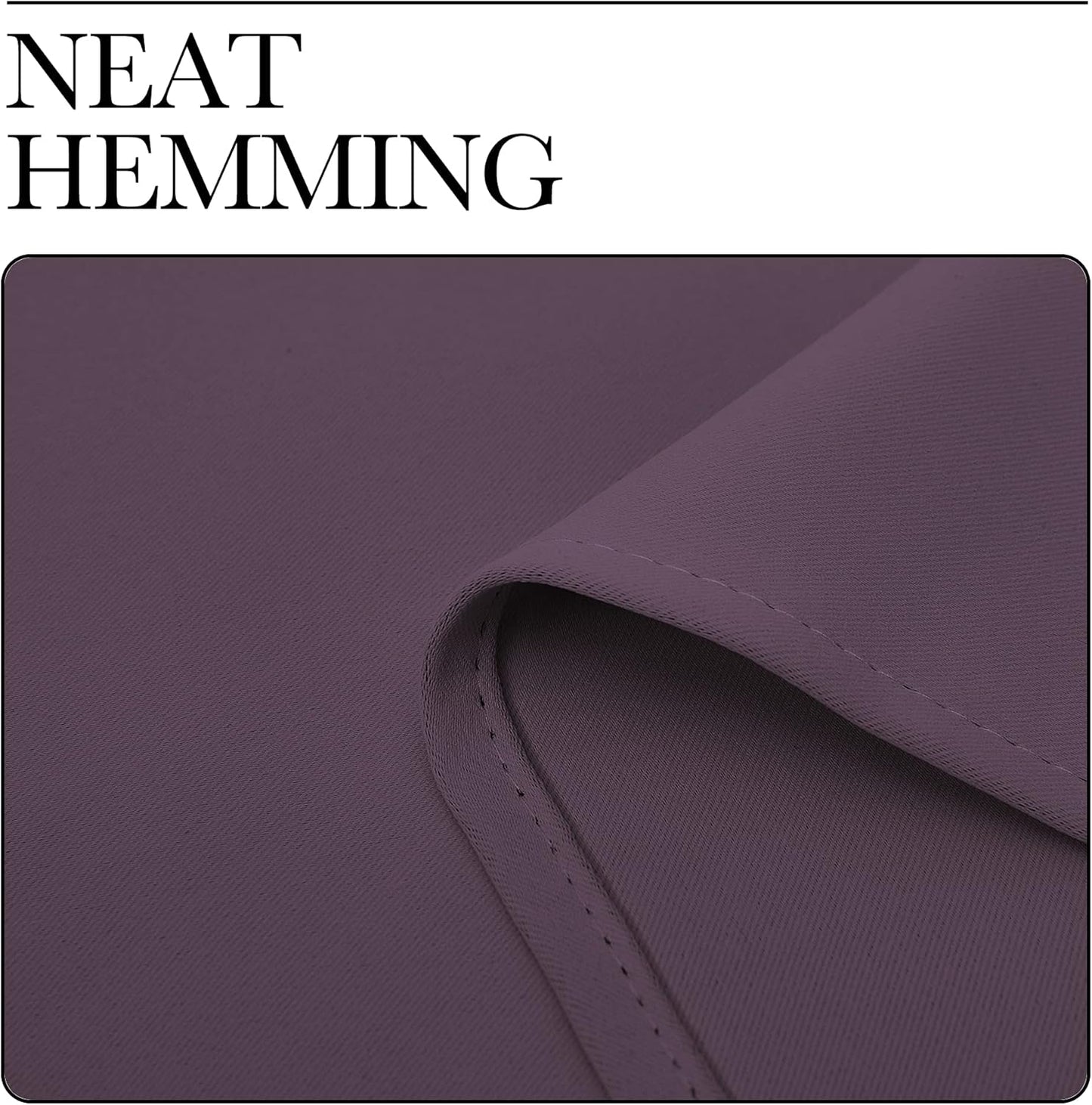 NICETOWN Blackout Curtains - Room Darkening Grommet Top Drapes for Bedroom or Dining Room | Set of 2, 42 x 63 Inch, Plum