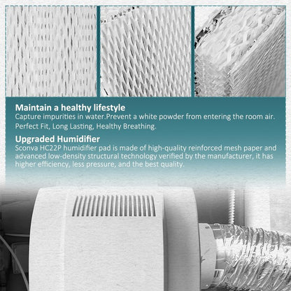 HASMX 2-Pack 550 Humidifier Water Pad Filters 9-1/2"x10"x1-1/2 for Aprilaire Model 550 Replaces Part Number RP3108 RP-3108