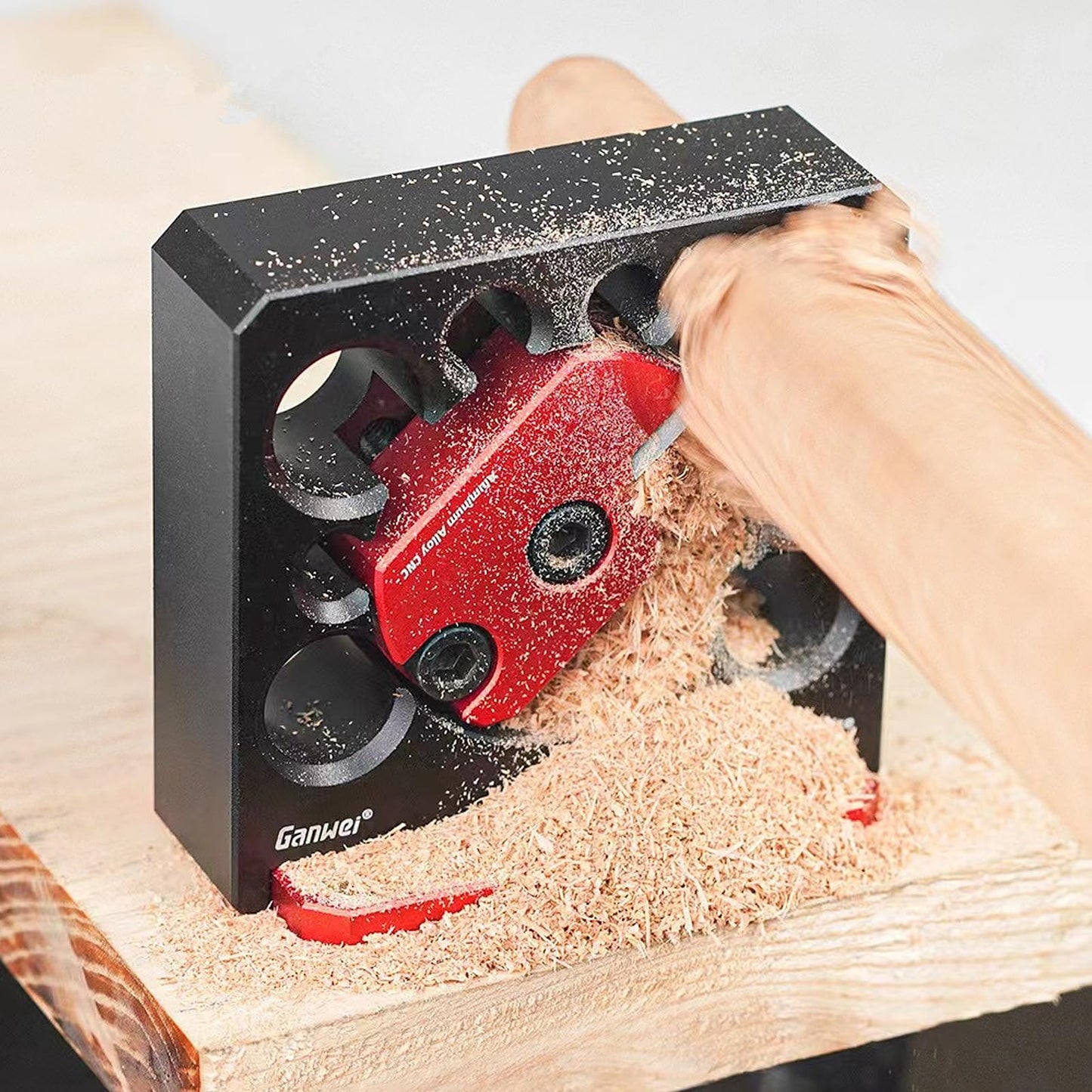 Dowel Maker Jig for Drill - 8 Size Adjustable Wood Dowel Cutter with Carbide Blade, Precision CNC Machined Aluminum Alloy Jig Tool for Woodworking, Fit 3/8" Drill (5/16''-3/4'' Inch & 8-20mm)