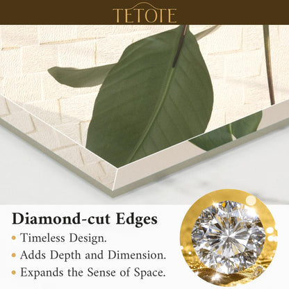 TETOTE 72" x 36" Rectangle Tempered Mirror with Frameless Beveled Edge for Vanity and Bathroom