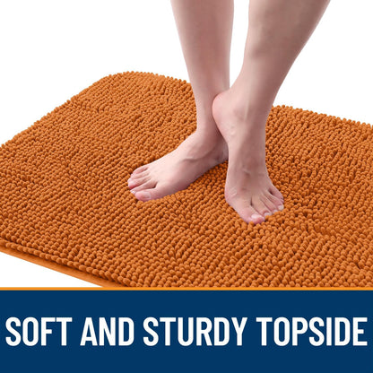 OLANLY Dog Door Mat - Absorbent Non-Slip Chenille Mat for Muddy Paws | 70x24 Inches, Quick Dry Clay Color