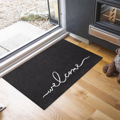 Welcome Mats for Front Door, Non-Slip Doormat for Easy Clean Entrance Mats for Home, Patio, High Traffic Areas