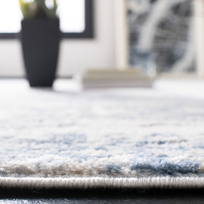SAFAVIEH Amelia Collection Area Rug - 10' x 14', Ivory & Blue, Modern Abstract Design, Non-Shedding & Easy Care, Ideal for High Traffic Areas in Living Room, Bedroom (ALA700A)
