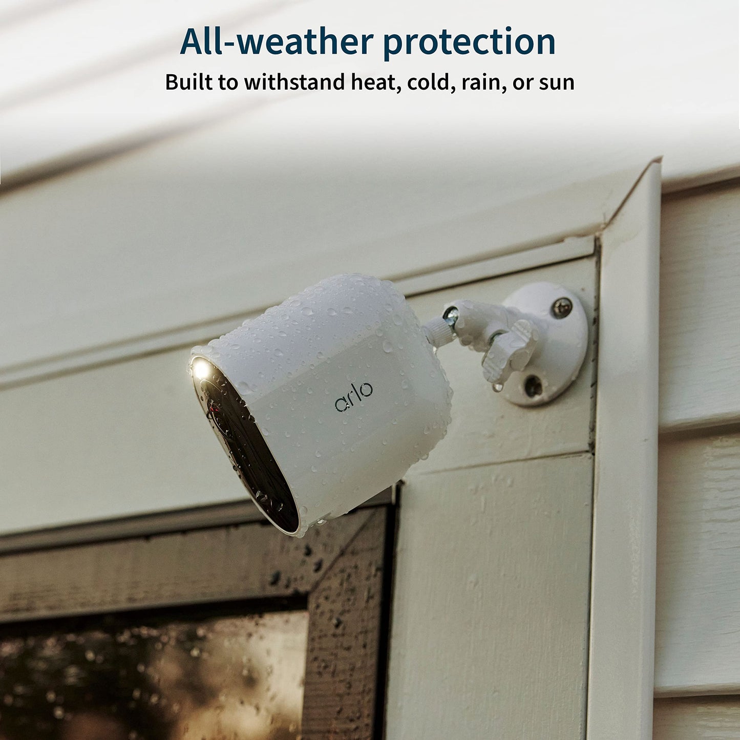 Arlo Pro 5S Spotlight Security Camera 2K HDR | Outdoor | Wireless | Dual-Band Wi-Fi Connects to Strongest Network |12X Zoom, 2-Way Audio, Siren, Color Night Vision,Live Stream(White, 4 Cameras)