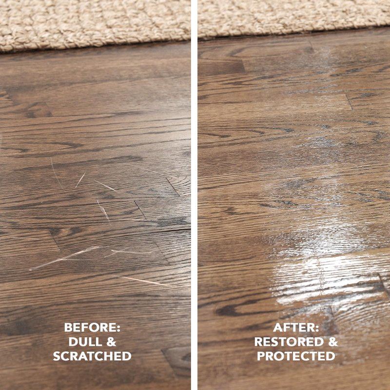 Weiman Wood Floor Polish and Restorer 32 Oz Bundle - High-Traffic Hardwood Floor, Natural Shine, Removes Scratches, Leaves Protective Layer