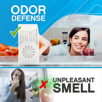 NonScents Refrigerator Deodorizer - Long-Lasting Odor Eliminator with Activated Charcoal | Unscented Freshness
