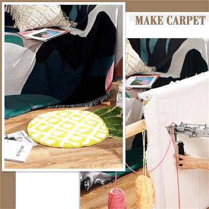 Cross Stitch Frame Rug Tufting Frame Wooden Making Kit Tabletop Display DIY Crafts Table Stand Tapestry Tool(90cm-1Kit)