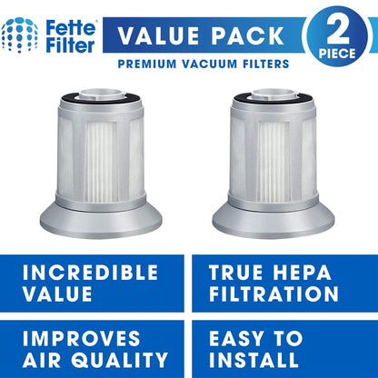 Fette Filter - 2- Pack Filter with Bissell 2156A, 1665, 16652, 1665W, 2156E Canister Vacuum, Compare to Part 1613056 for Bissell Zing, AeroSwift, and Powerforce Canister Vacuums - Pack of 2