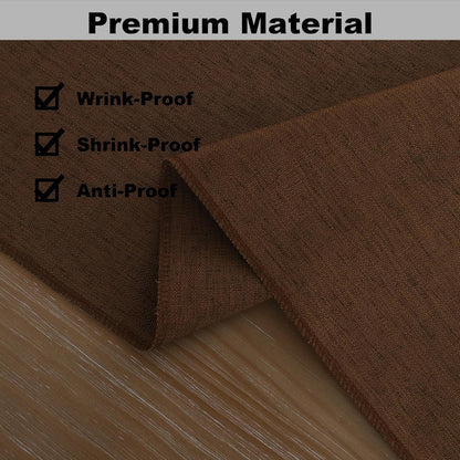Gernaice 24" 13" Solid Color Table Runner, Rustic Cotton Linen Farmhouse Table Runners for Dresser End Coffee Table