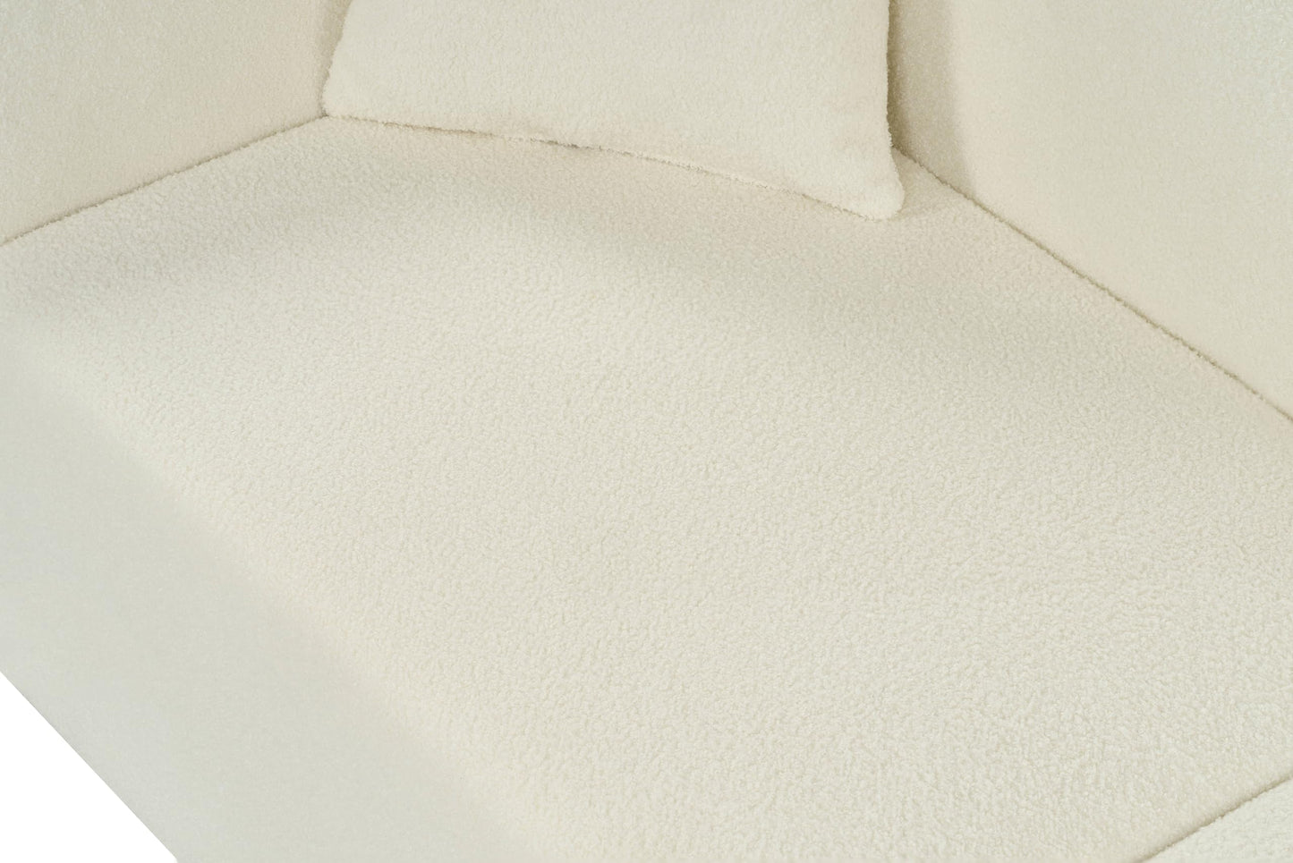 Christopher Knight Home Sabbo 87.50" Boucle Upholstered Couch, Oversized 2 Seater Sofa, Curved Soft Seating Lounge Sofa Chair, Cozy Loveseat with Armrest, Reading Sofa for Living Room Home Rest, Beige