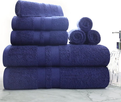 8-Piece Set, 2 2 4 Superior Ultra-Soft Cotton Towel Includes Bath Towels, Hand Towels, and Washcloths, Daily Use Towels
