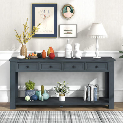 Console Table Sideboard with Storage and Bottom Shelf for Living Room, Kitchen, Entryway/Hallway