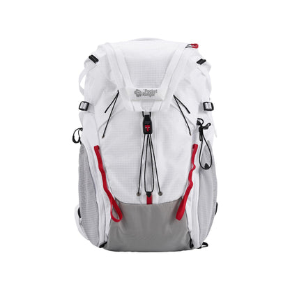 VSGO Pocket Ranger Outdoor Backpack - Expandable, Suitable for Outdoor Activities, with 24 Attachment Points (White, 35-42L)