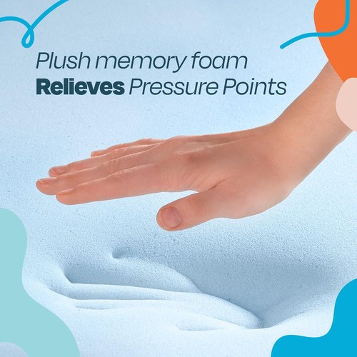 Linenspa Memory Foam Mattress Topper - 2 Inch Gel-Infused Cooling Comfort | California King Size