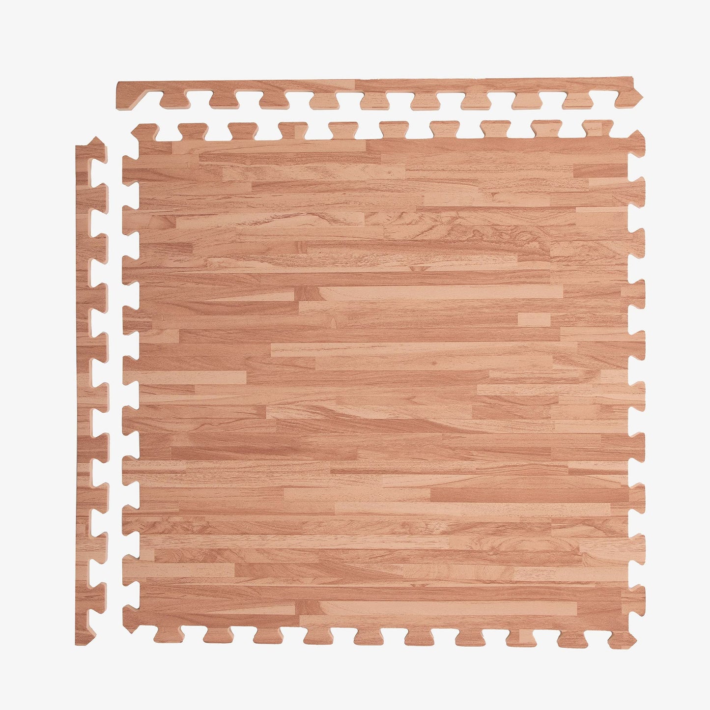 IncStores Premium Soft Wood Print Foam Flooring Tiles | Interlocking Foam Tiles for Home, Gym, Training and Yoga | 5/8" - Textured Maple, 144 Square Feet