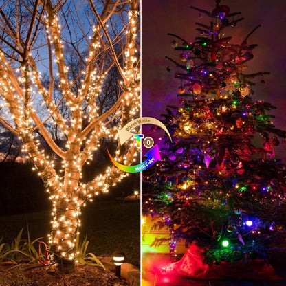 Battery Operated Christmas Lights, 2 Pack 18 Feet 50 LED Clear Mini String Lights with 8 Modes for Indoor Outdoor