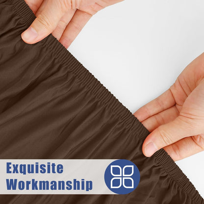18"-24" Moosfor Round Spandex Tablecloth, Elastic Fitted Waterproof Tablecloths for Tables, Stretch Washable Picnic