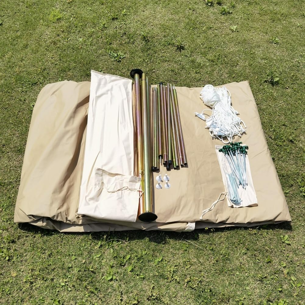 Dream House Large Spacious Outdoor Waterproof Cotton Canvas 4 Season Camping Tent for 10 Persons