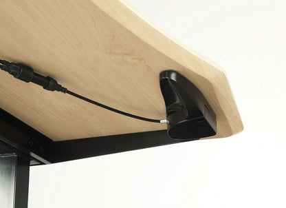 24/7 Shop at Home Rillema Contemporary 48-inch Adjustable Desk, Black