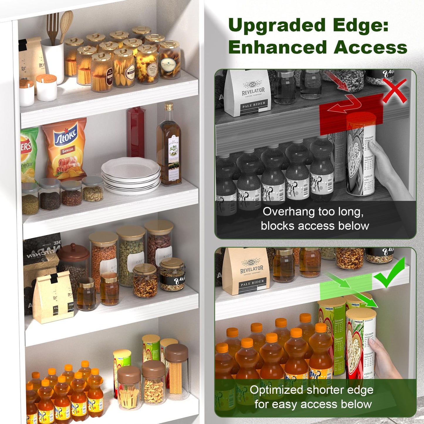DOFOPO Wire Shelf Cover,Wire Rack Covers for Pantry PVC (Not Wood) Shelf Liners for Cabinet Kitchen Pantry Shelves(Wood Color,30x16 inch)
