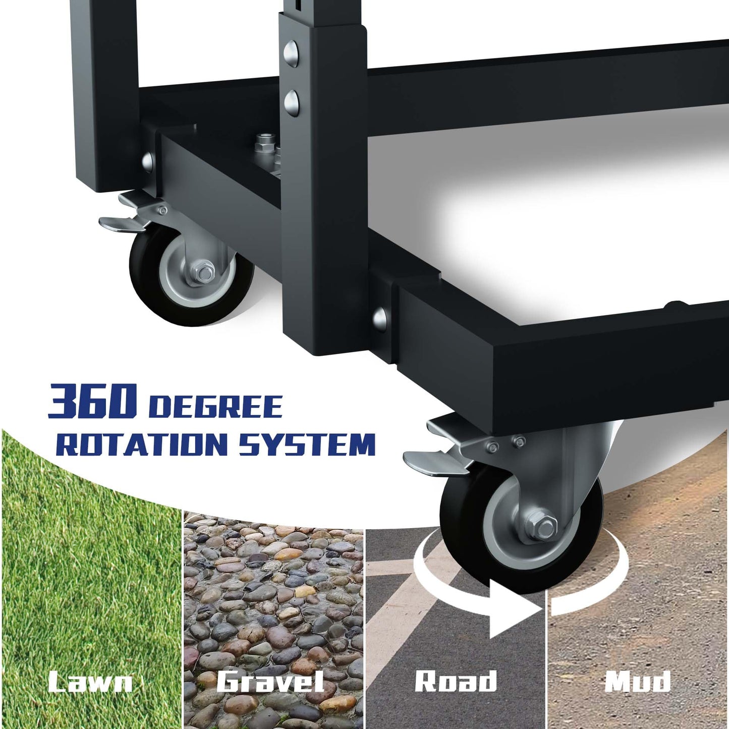 APARECIUM Panel Handler Cart and Shop Stand, Tilting Panel Cart with Rolling Casters, Tilting Panel Mover Mobile Workbench, Drywall Cart for Woodworking, Lumber Furniture Workshop, Warehouses, Garage