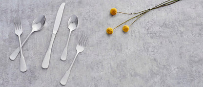 Oneida Silverware Set, Colonial Boston Everyday Dinner Forks 4-Piece Flatware Set, Service For 4, 18/0 Stainless Steel, Rust Resistant, Dishwasher Safe, Utensils Sets, Dinner Fork (Silver, 4 Piece)