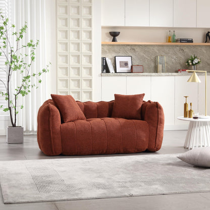 Soft Two-Person Beanbag Chair with High Resilience Foam Core