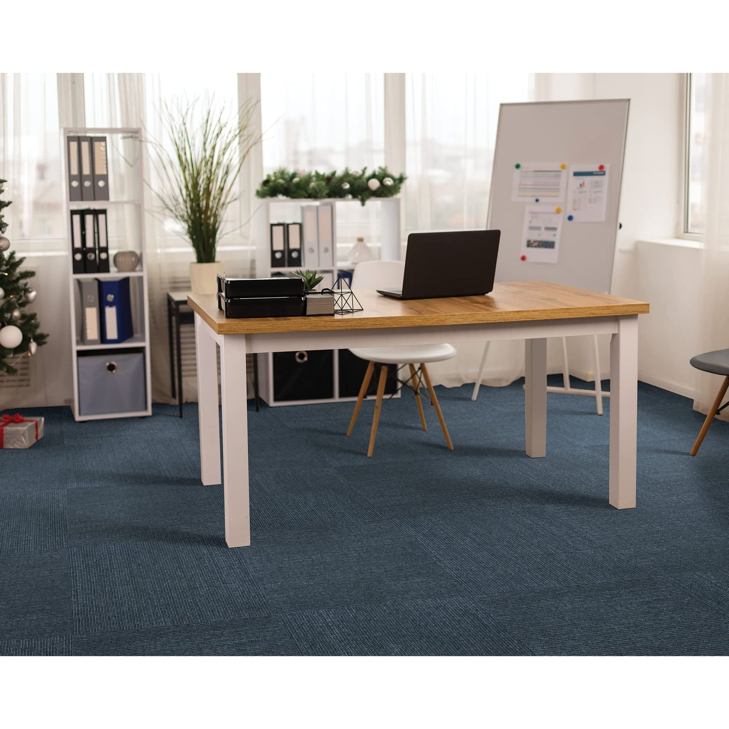Mohawk Advance 24" x 24" Berber (Loop pile), 0.09" Pile Height, Carpet Tile, PET Fiber, Live News Color, (24 Tiles), (96 sqft/carton)