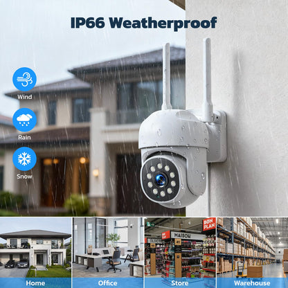 CAMCAMP Wireless Security Camera System,Color Night Vision Wireless Security Camera Outdoor with Auto Tracking,Up to 10CH,360° PTZ,2-Way Audio,2.4/5GHz WiFi, for Home & Business Surveillance Kits
