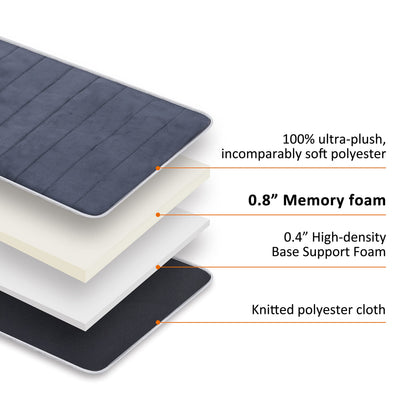 Snailax Memory Foam Full Body Massage Mat with Heat, Back Massager with 10 Vibration Motors, 6 Heating Pads, Massage Chair Pad for Neck, Back, Waist, Legs