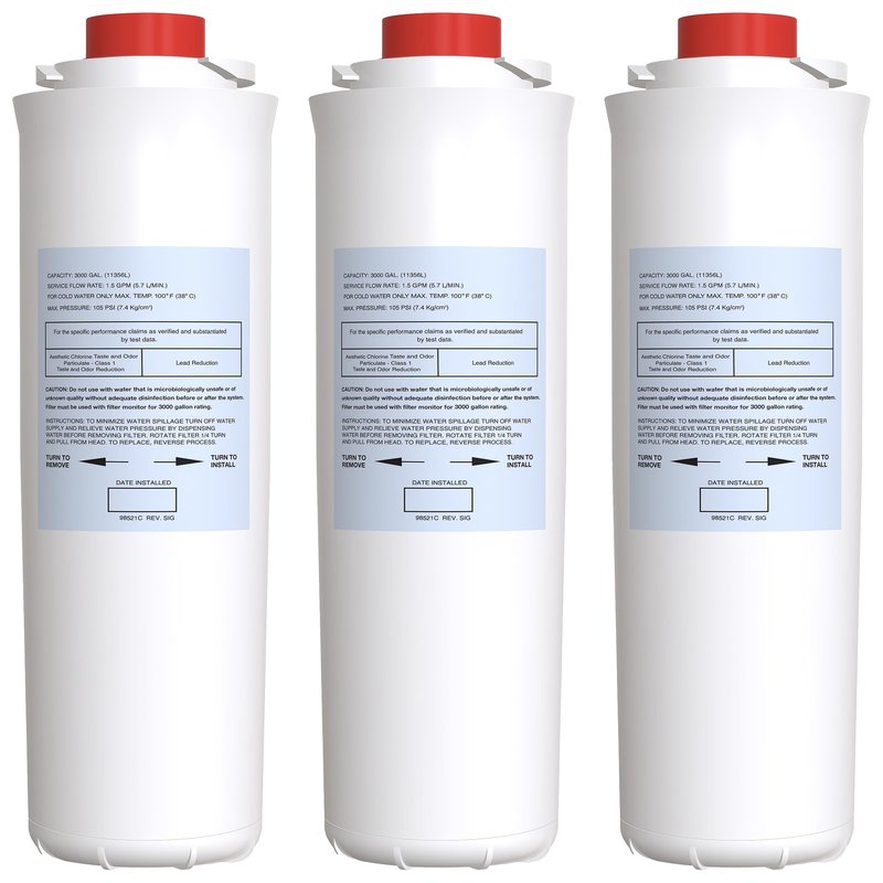 51300C Filter Compatible with Elkay EzH2O, Replacement for Elkay 51300C (No Chip - 3 Pack)