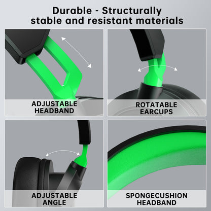 Gaming Headset for Xbox Series X、Xbox Series S/One、PS5、PS5Pro、PS4、PC 207g Headset with Clear Mic for Work 𝟐𝟎𝟐𝟔 𝐔𝐩𝐠𝐫𝐚𝐝𝐞 Wired Gaming Headphones with Mic、3.5mm Splitter、79in Cable.Gamer Gifts