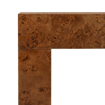 SAFAVIEH Couture Collection – Betharose Walnut Burl Wood Console Table, Modern Entryway & Living Room Accent (SFV2221A)