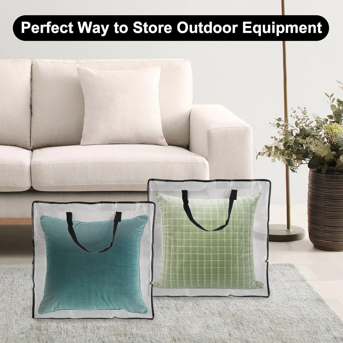 5 Pack Wreath Storage Bag 26x9 Inch Christmas Wreath Storage Container with Zipper and Handles, Underbed Wreath Storage Organizer for College Clothes Pillow Bedding Christmas Wreath