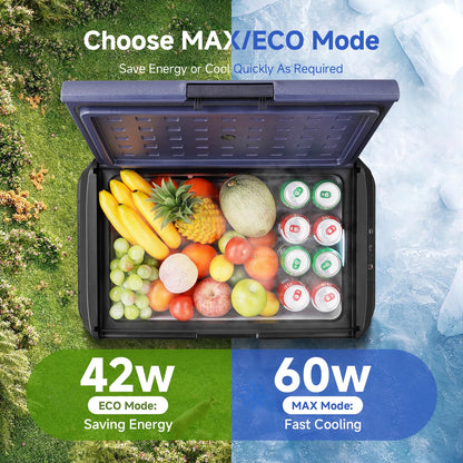 BODEGA 12 volt Car Refrigerator - 26QT Portable Freezer IPX4 Waterproof Car Fridge Electric Cooler Ultra-Quiet for Truck Van Camping Travel 12/24V DC 110~240 Volt AC,-4℉~68℉
