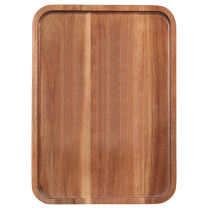 Large Serving Platters Wooden Charcuterie Boards for Party Food Dish Rectangle Acacia Wood Trays Home Decor Cheese Board Snack Appetizer Plates Rectangular Kitchen Dinner Platter Cookie Dessert Tray