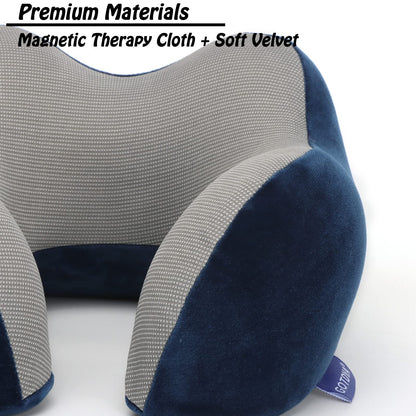 Travel Pillow,Travel Neck Pillows for Sleeping,100% Pure Memory Foam Soft Comfort & Support Pillow for Airplane/Car/Office&Home Rest Use-Pink