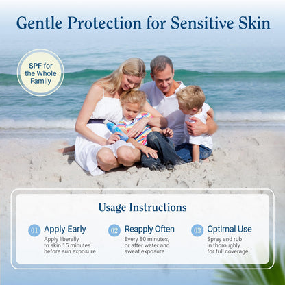 Florida Glow SPF 50 Sunscreen Spray- Hawaii 104 Reef Act & Florida Keys Compliant Broad Spectrum Water Resistant Sport Sun screen - Child Friendly PABA Free & Oxybenzone Free (5.5 Fl Oz 2-pack)