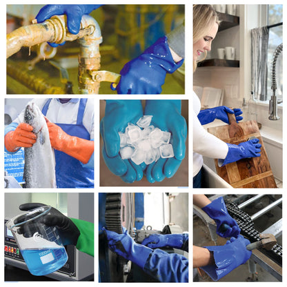 Kitchen-Star Ultimate Rubber Household PVC Gloves with Comfortable Cotton Lining, Anti-Slip surface, Kitchen Dishwashing, Extra Thickness, Kitchen Cleaning, Working, Painting, Pet Care (Medium, Green)