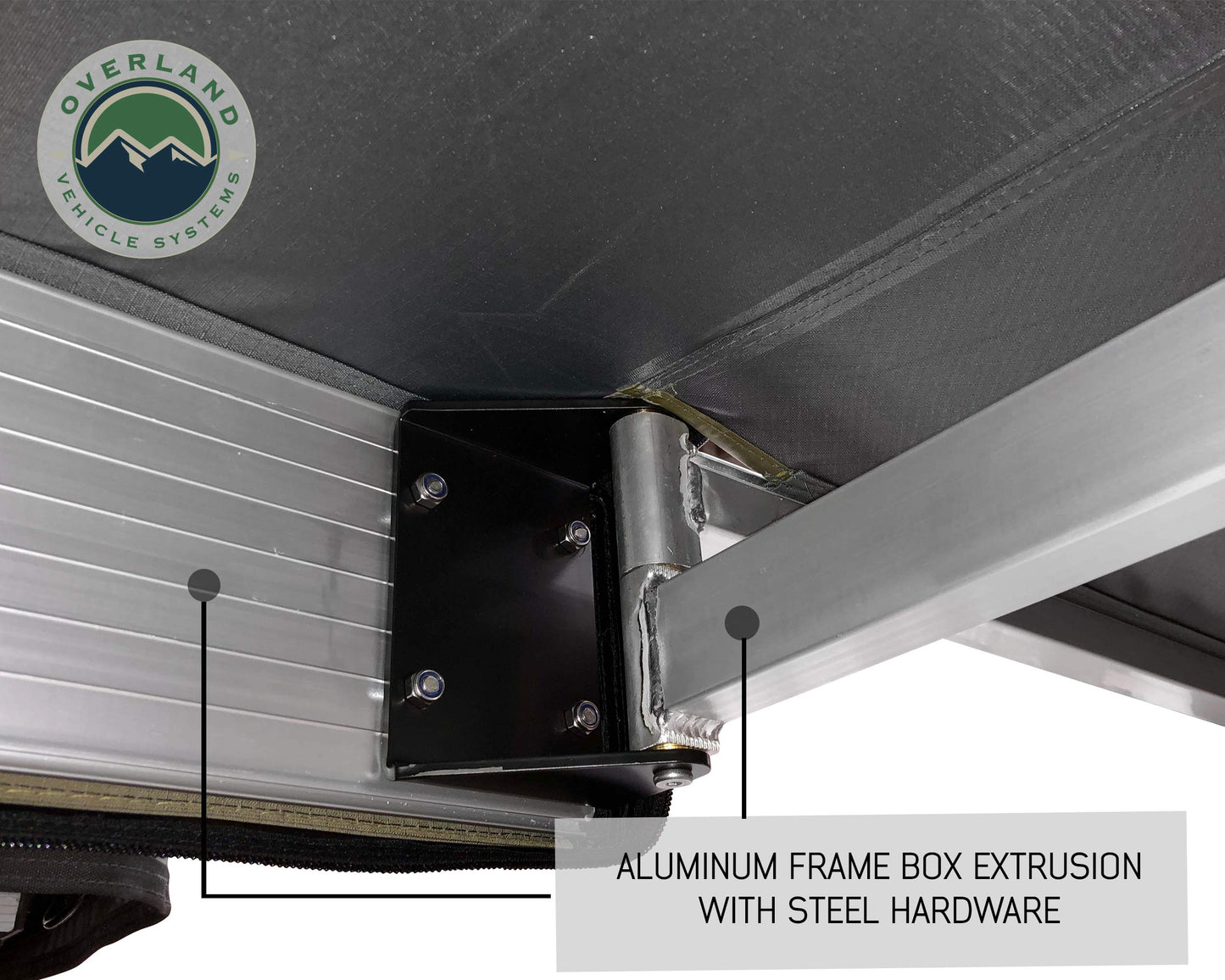 OVS Nomadic 180 Awning - Dark Gray with Black Travel Cover - Universal