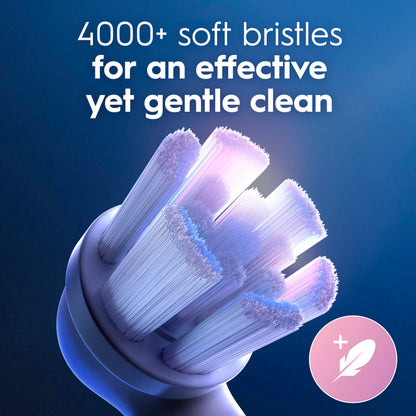 Oral-B iO Series Ultimate Clean Electric Toothbrush Replacement Brush Heads for an Oral-B Electric Toothbrush, 2 count, White