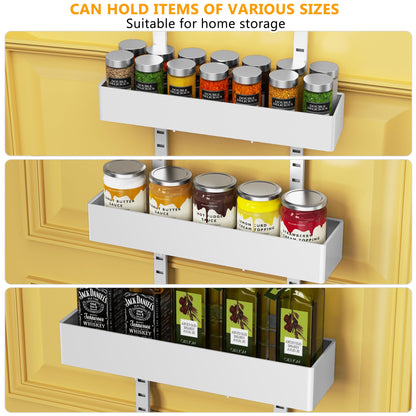 Moforoco 9-Tier Over The Door Pantry Organizer, Pantry Organization and Storage, Black Hanging Basket Wall Spice Rack Seasoning Shelves, Home & Kitchen Bedroom Bathroom House Essentials