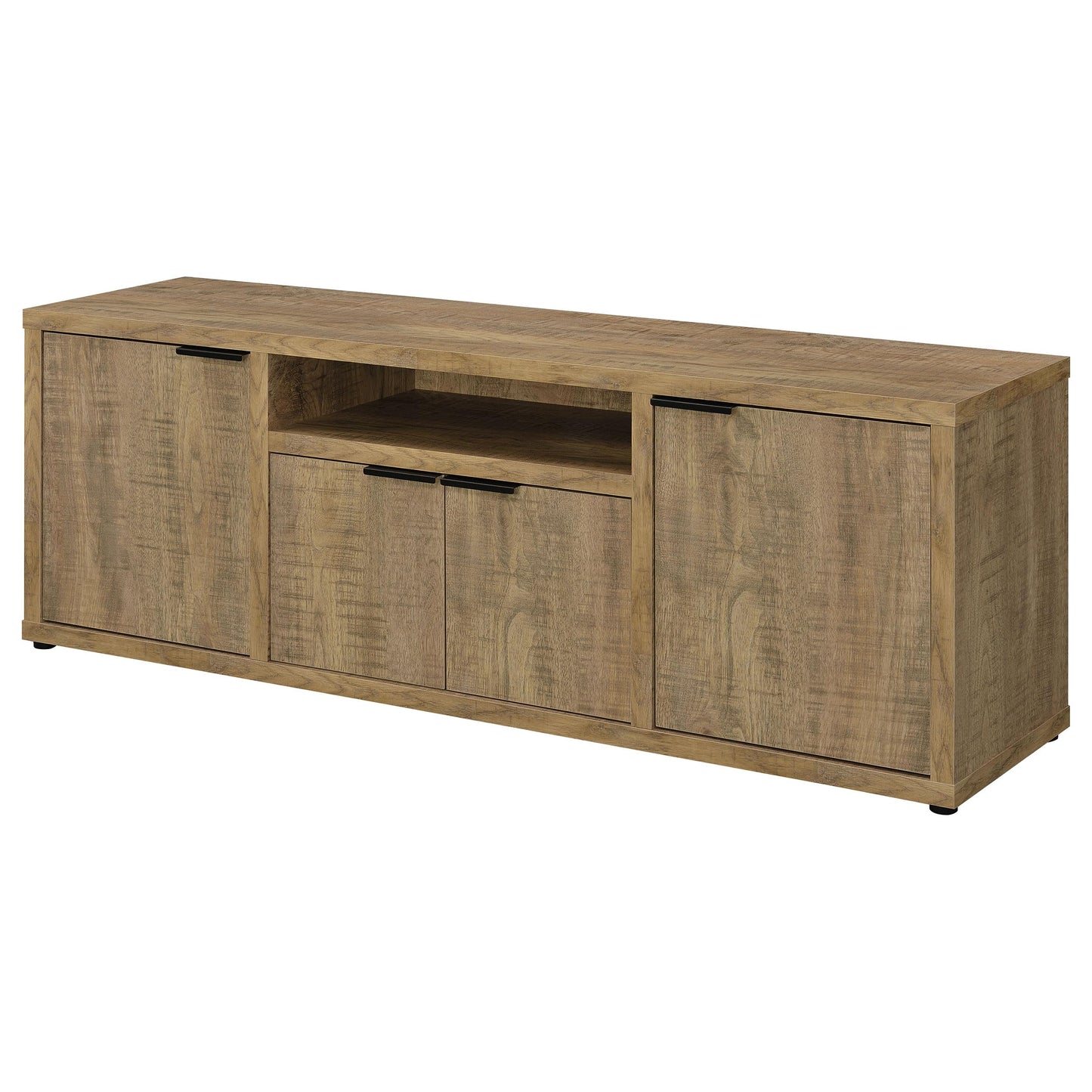 Coaster Home Furnishings - Tabby - Engineered Wood - 60-inch TV Stand with 4 Doors, Center Shelf - Living Room - Mango - 701702