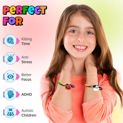 UpBrands 48-Pack Halloween Fidget Bracelets for Kids – Bulk Zipper Toys, Goodie Bag Fillers, Classroom Prizes, Halloween Party Favor Treats