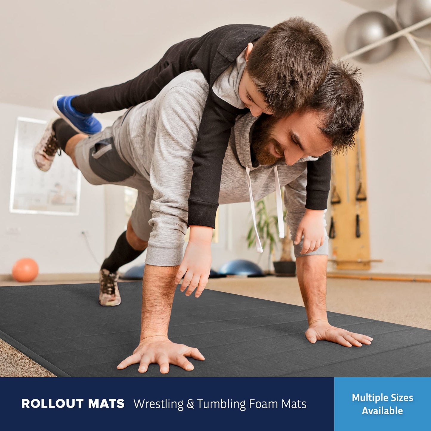 IncStores 1.4 Inch Thick Roll Out Wrestling Mat | Foam and Vinyl Mat for Practicing Wrestling Technique in Your Basement, Garage, or School Facility | Royal Blue, 5ft x 10ft x 1 1/4in