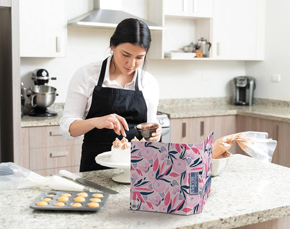 Better Kitchen Products Recipe Binder Set: Full Page 3 Ring Organizer with 50 Protectors & 12 Divider Tabs, Floral
