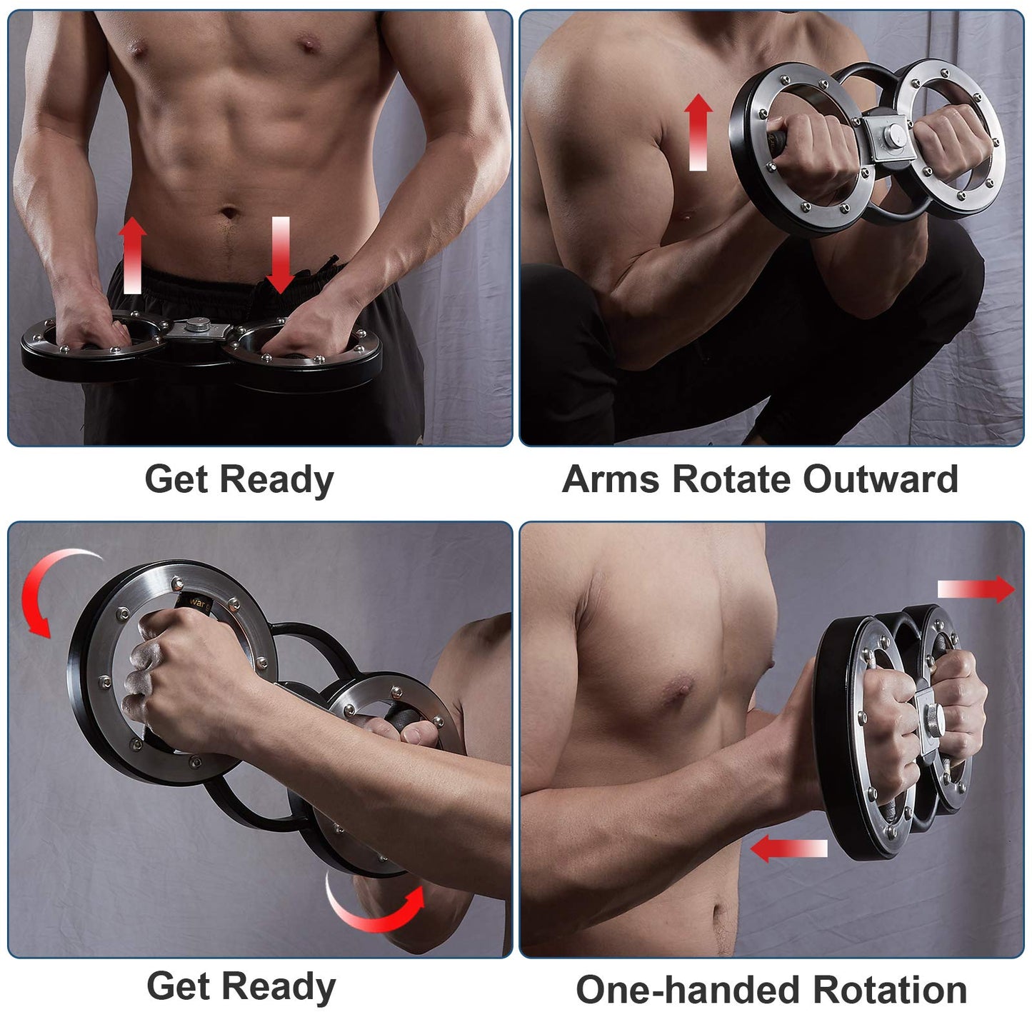 Spinning Burn Rotator Machine, Arm Workout Equipment for Men and Women, Forearm Trainer for Boxing, 12 Pounds Arm and Shoulder Strength Training for Home and Gym Workouts and Rehabilitation
