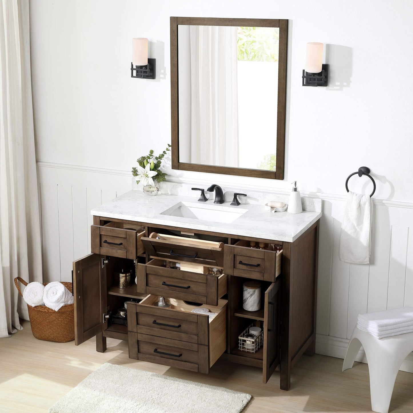 OVE Decors Tahoe 48 in. Almond Latte Vanity